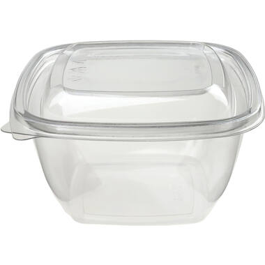 SALADEBOWL 500ml 4KANT TRANSPARANT  500st